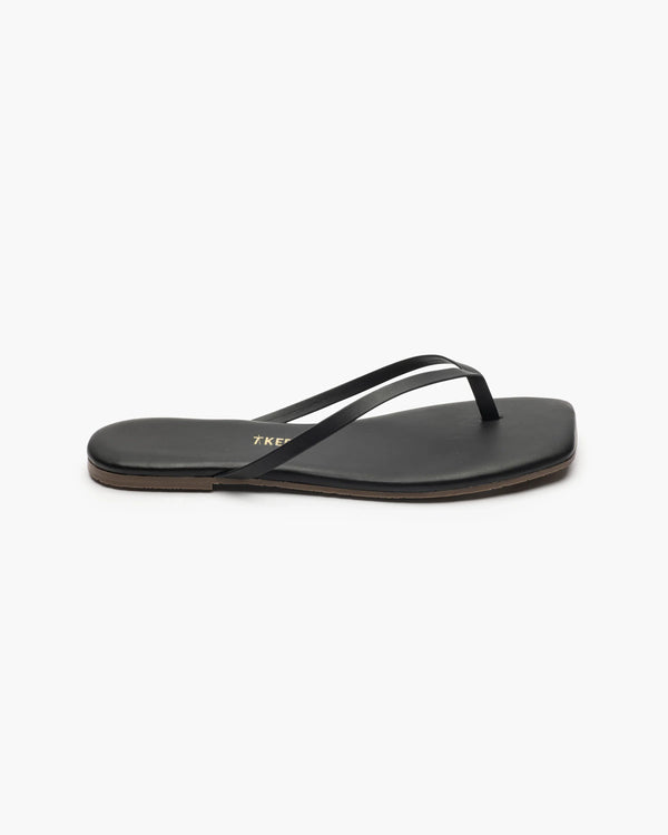 Tkees Square Toe Flip Flop Sandal in Black