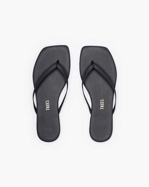 Tkees Square Toe Flip Flop Sandal in Black