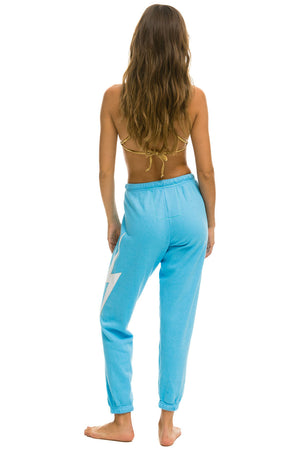 BOLT STITCH SWEATPANTS - SKY // WHITE
